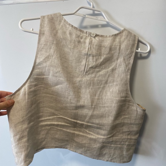 REFORMATION JACINTA LINEN TOP - Picture 6 of 6